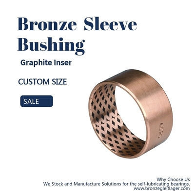 comprare Imbussolare tappato grafite sottile della parete metrico e manica bronzea FB09G di dimensioni di pollice fabbricazione online