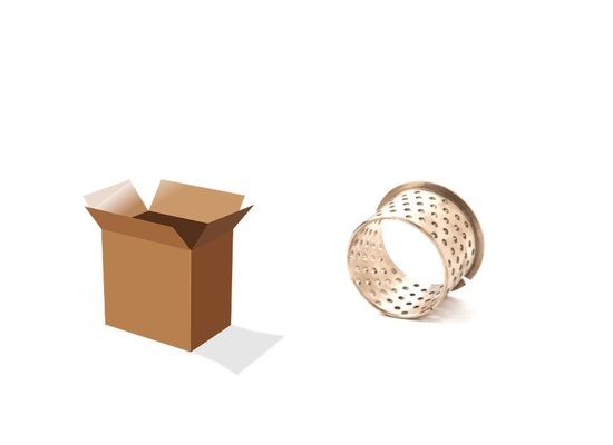comprare I cuscinetti a manicotto metrici della boccola bronzea con lubrificazione intasca il materiale CuSn8 & CuSn6 fabbricazione online