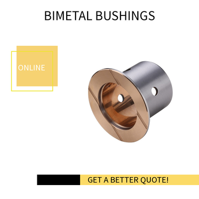 comprare Cuscinetti a manicotto flangiati bimetallici per il rullo della pista del bulldozer fabbricazione online