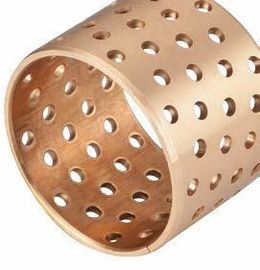 DIN 1494 / ISO 3547 Sleeve Tin Bronze CuSn8  Plain Bearing Rolled Bushes With Lubrication Grease Holes