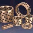 Continuous Cast Bronze Plugged Bushing , Centrifugal Castings C86300 SAE 430B Manganese Bronze Double loop groove