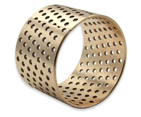 Un buon prezzo. Flanged bronzo metallico auto-lubrificante busings con attraverso i fori materiale CuSn8 / CuSn6.5 in linea