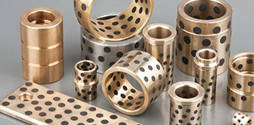 Manganese Bronze Bushing Packaging Machinery Graphite Plugged Bushings Replacement Parts For Plastic Injection Machinery
