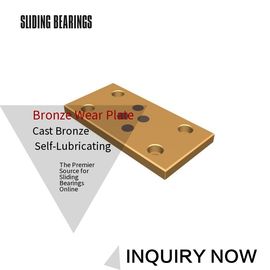 Self Lube Graphite Plugged Bronze Bushings Plate Oil Free Slide Plates