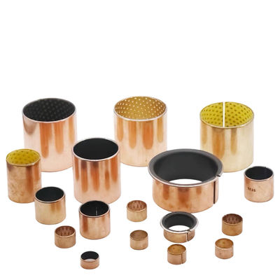 Un buon prezzo. Boccole arancio del bronzo del foro di ingrassaggio della fessura dei cuscinetti della pianura del polimero di colore di POM in linea